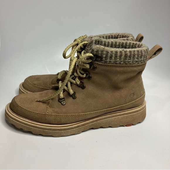 Born Orlene suede lace up boots size 11 - Picture 4 of 8